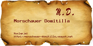 Morschauer Domitilla névjegykártya
